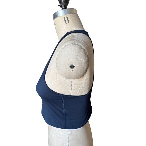 Girlfriend Collective Paloma Compression Bra in Navy Blue Size XL - Picture 2 of 9